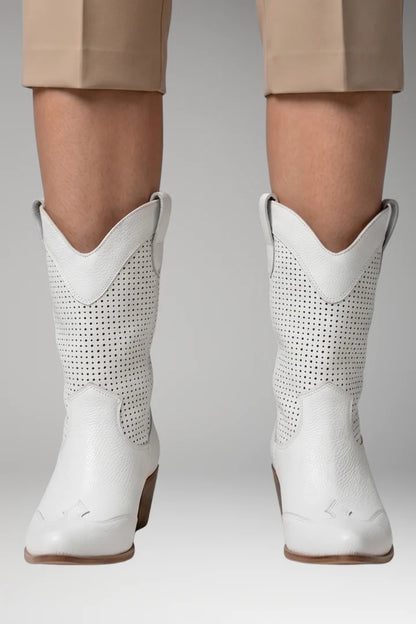 Women's Boots | Perforated Western Style