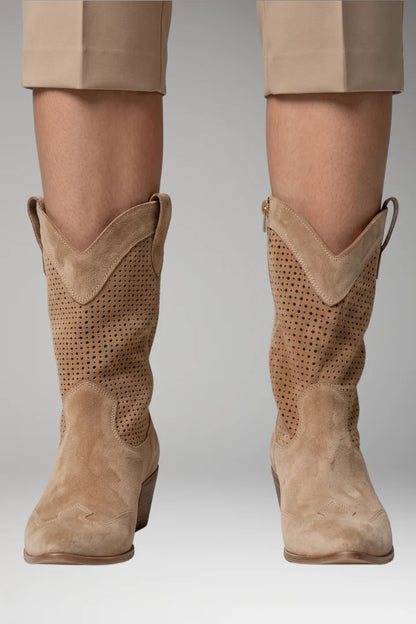 Women's Boots | Perforated Western Style
