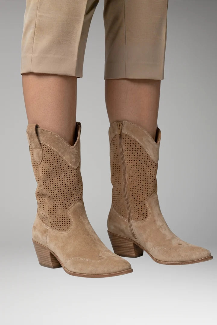 Women's Boots | Perforated Western Style