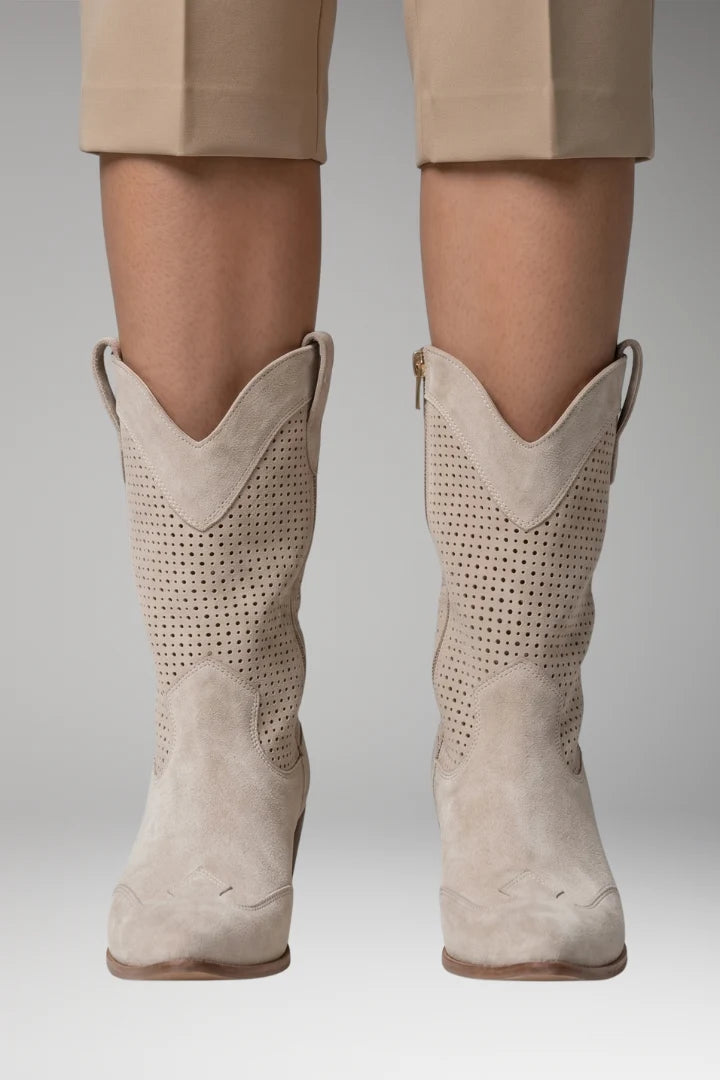 Women's Boots | Perforated Western Style