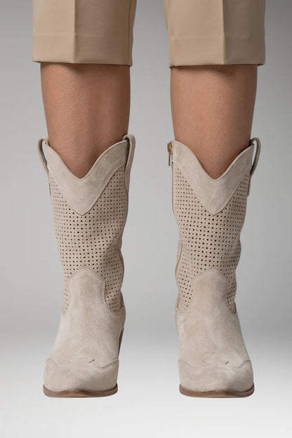 Women's Boots | Perforated Western Style