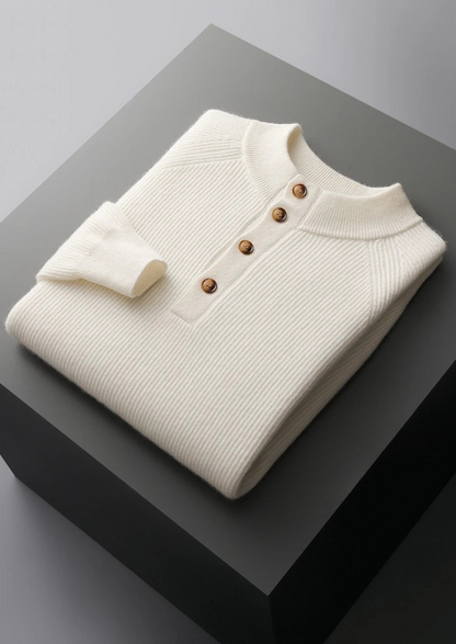 Women's Button Front Sweater Ribbed Cuffs Regular Fit