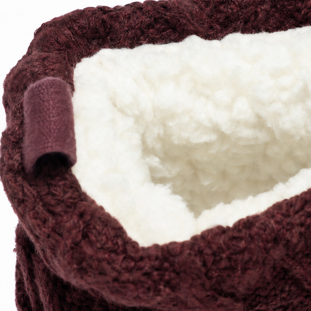 Women's Cable-Knit Boots | Warm & Stretch-Fit Shaft
