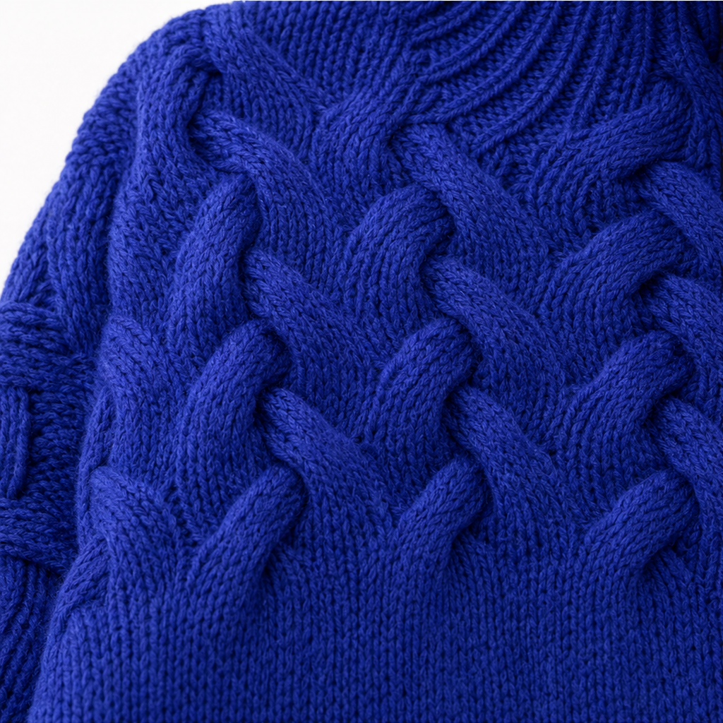 Women's Cable-Knit Turtleneck Sweater | Holds Its Shape