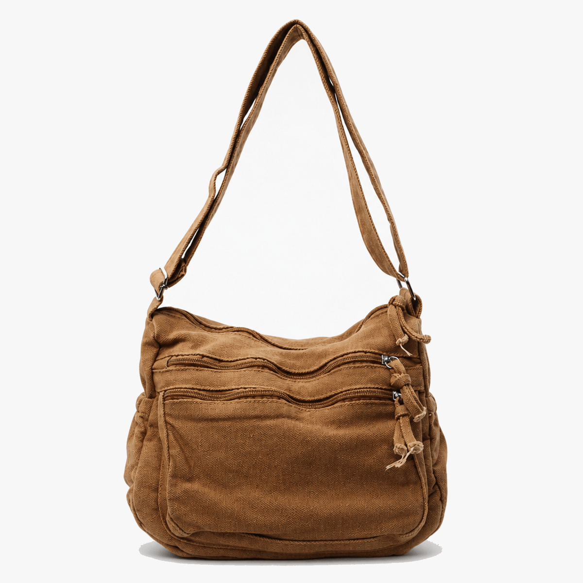 Women's Canvas Hobo Bag | 6 Pockets & Lightweight