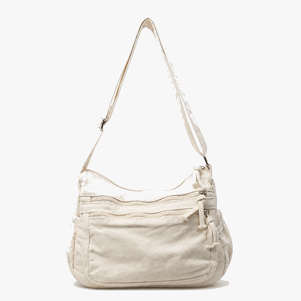 Women's Canvas Hobo Bag | 6 Pockets & Lightweight