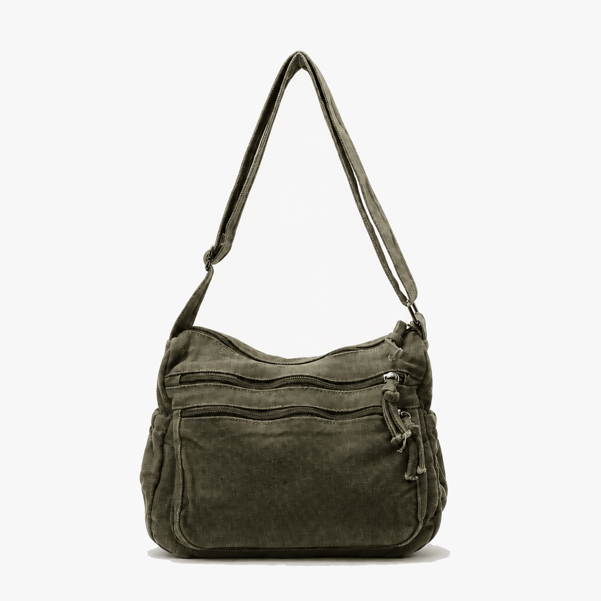Women's Canvas Hobo Bag | 6 Pockets & Lightweight