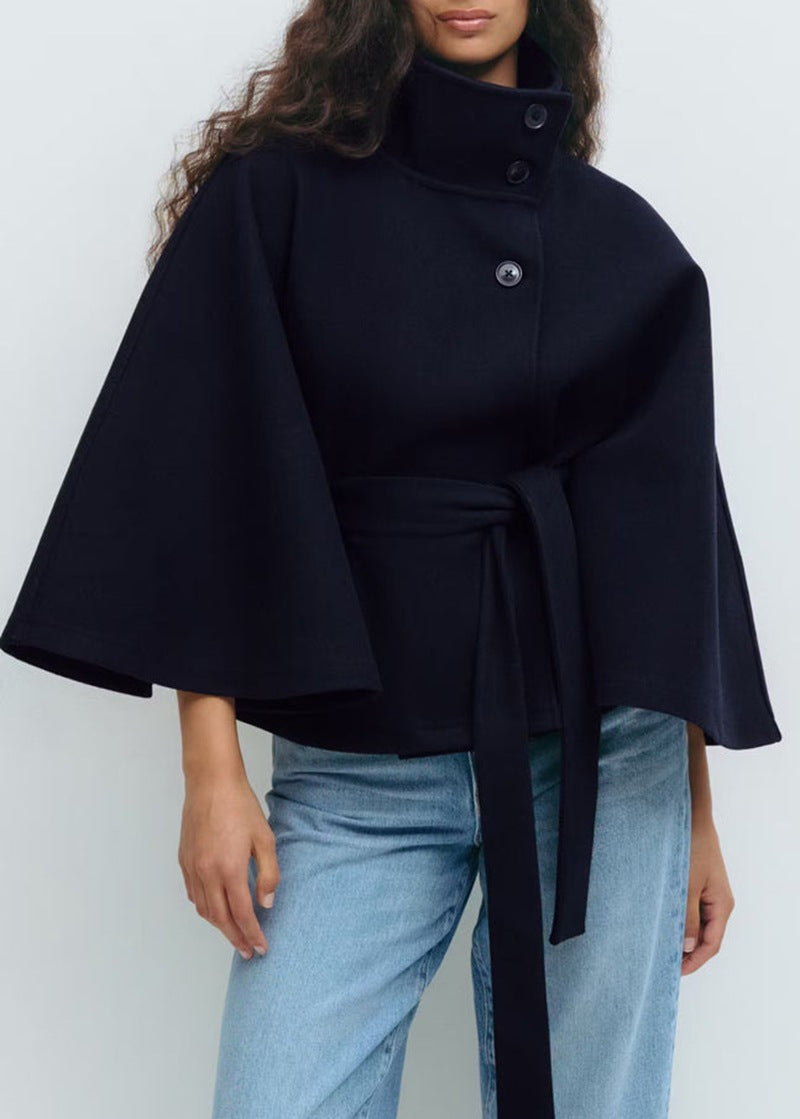Women's Cape Coat | Belted & Elegant