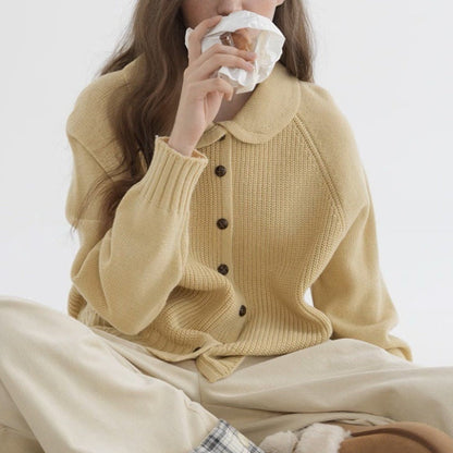 Women's Cardigan | Button-Front Knit Design
