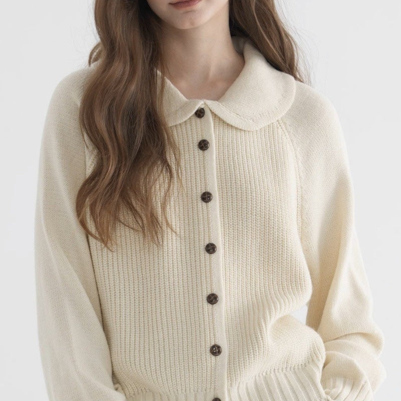 Women's Cardigan | Button-Front Knit Design