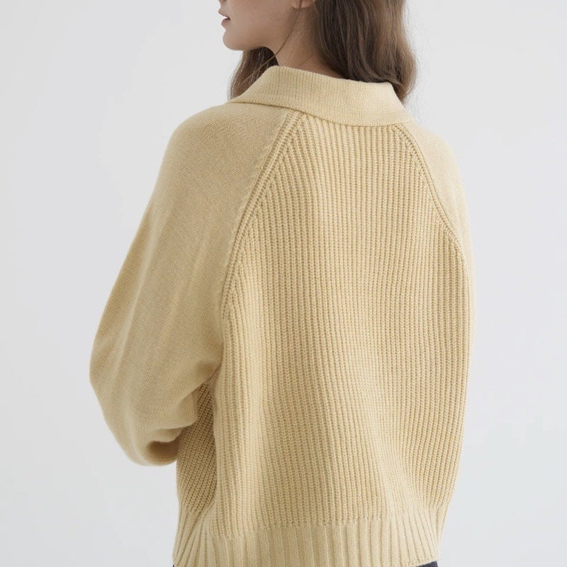 Women's Cardigan | Button-Front Knit Design
