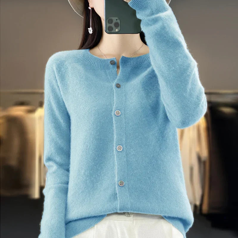 Women's Cardigan | Button Front Knit Fit