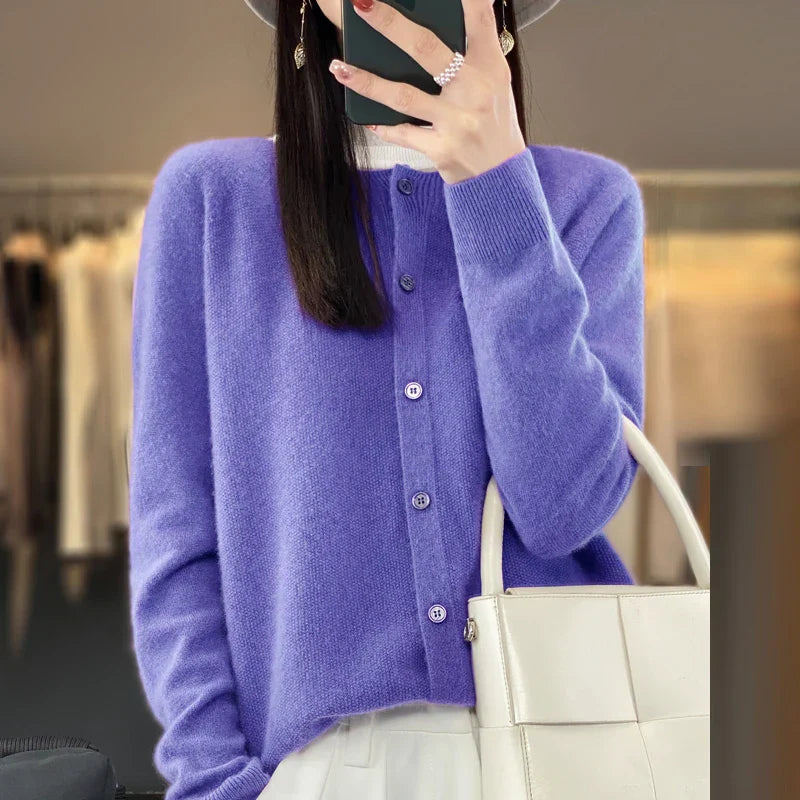 Women's Cardigan | Button Front Knit Fit