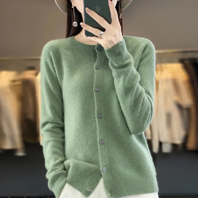 Women's Cardigan | Button Front Knit Fit