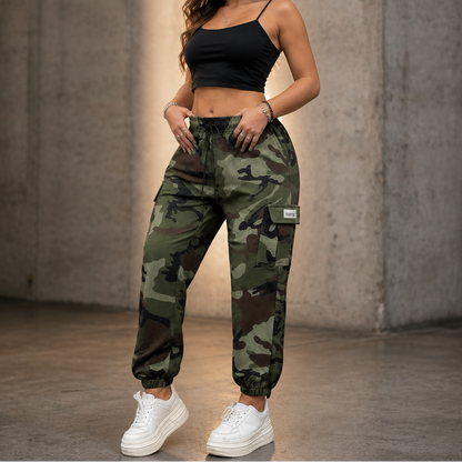 Women's Cargo Joggers | Stretch Waist & Deep Pockets