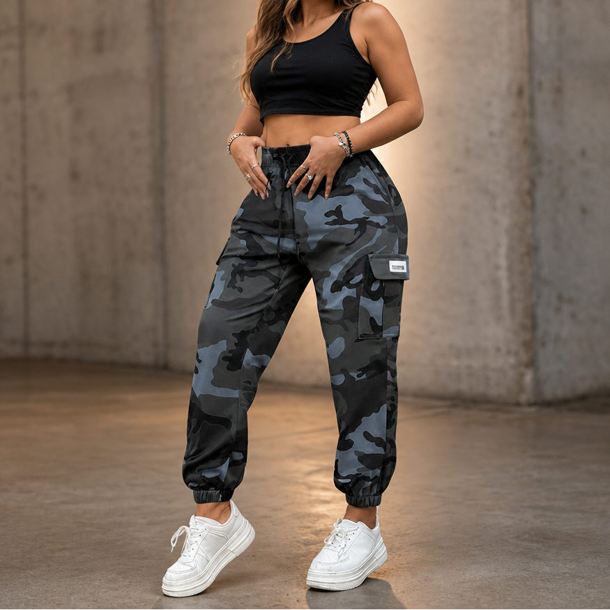 Women's Cargo Joggers | Stretch Waist & Deep Pockets