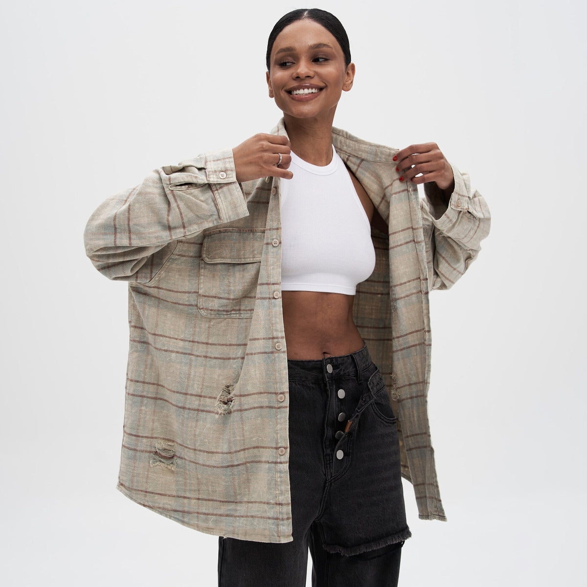Women's Casual Jacket | Relaxed Fit & Chest Pockets