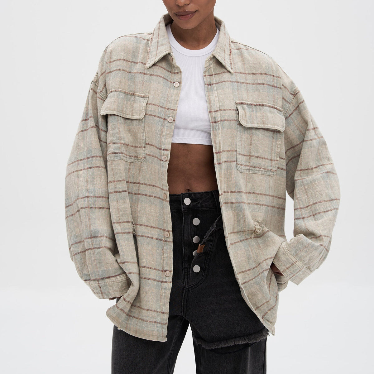 Women's Casual Jacket | Relaxed Fit & Chest Pockets