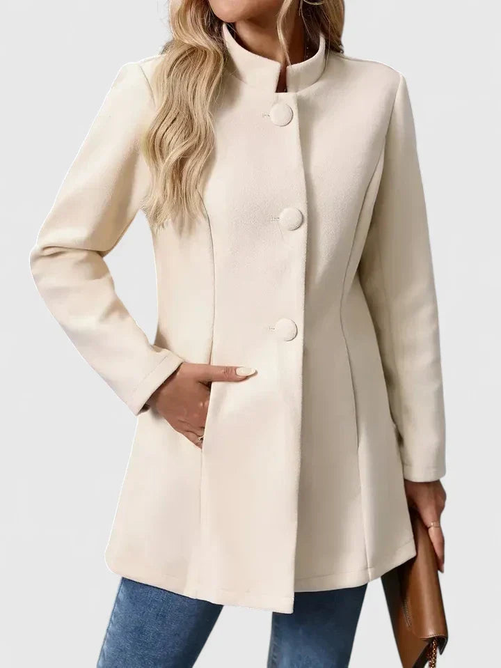 Women's Collarless Jacket | Elegant & Flattering Fit