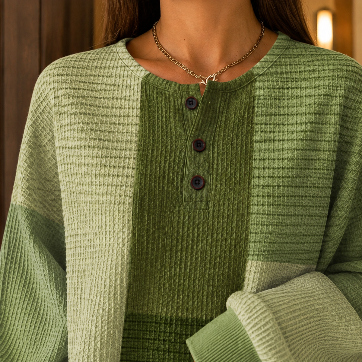 Women's Color Block Sweater | Relaxed Fit & Cosy Comfort