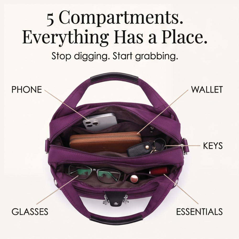 Women's Crossbody Bag | Multi Pocket & Anti-Theft