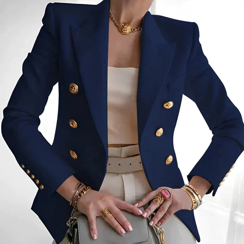 Women's Double Breasted Blazer | Button Tailored Fit
