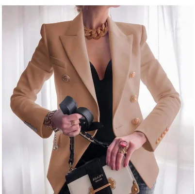 Women's Double Breasted Blazer | Button Tailored Fit