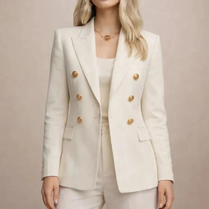 Women's Double Breasted Blazer | Tailored Office Wear