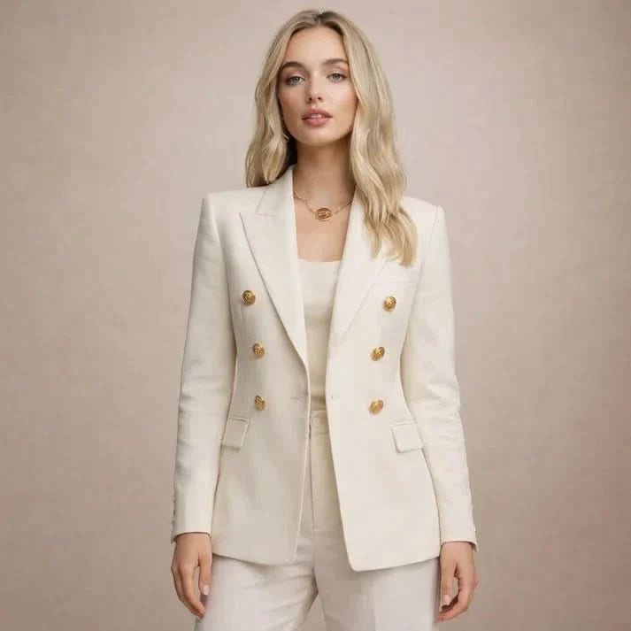 Women's Double Breasted Blazer | Tailored Office Wear