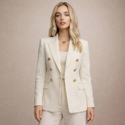 Women's Double Breasted Blazer | Tailored Office Wear
