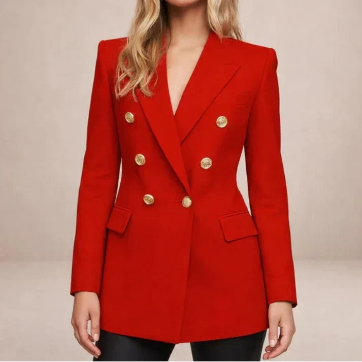 Women's Double Breasted Blazer | Tailored Office Wear