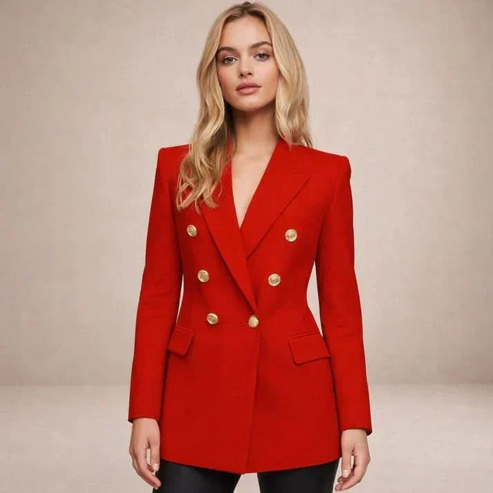 Women's Double Breasted Blazer | Tailored Office Wear