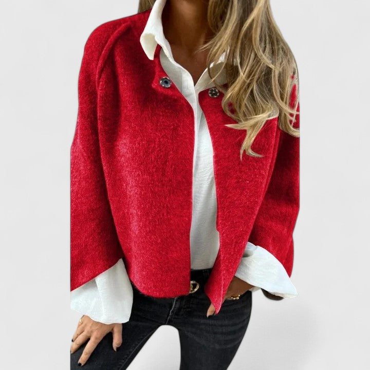 Women's Elegant Jacket | Relaxed Fit & Stylish Details