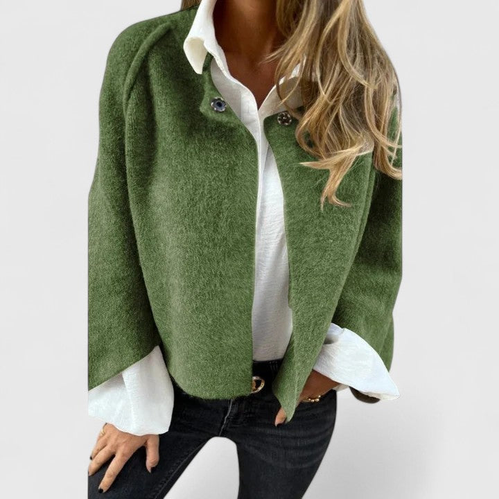 Women's Elegant Jacket | Relaxed Fit & Stylish Details