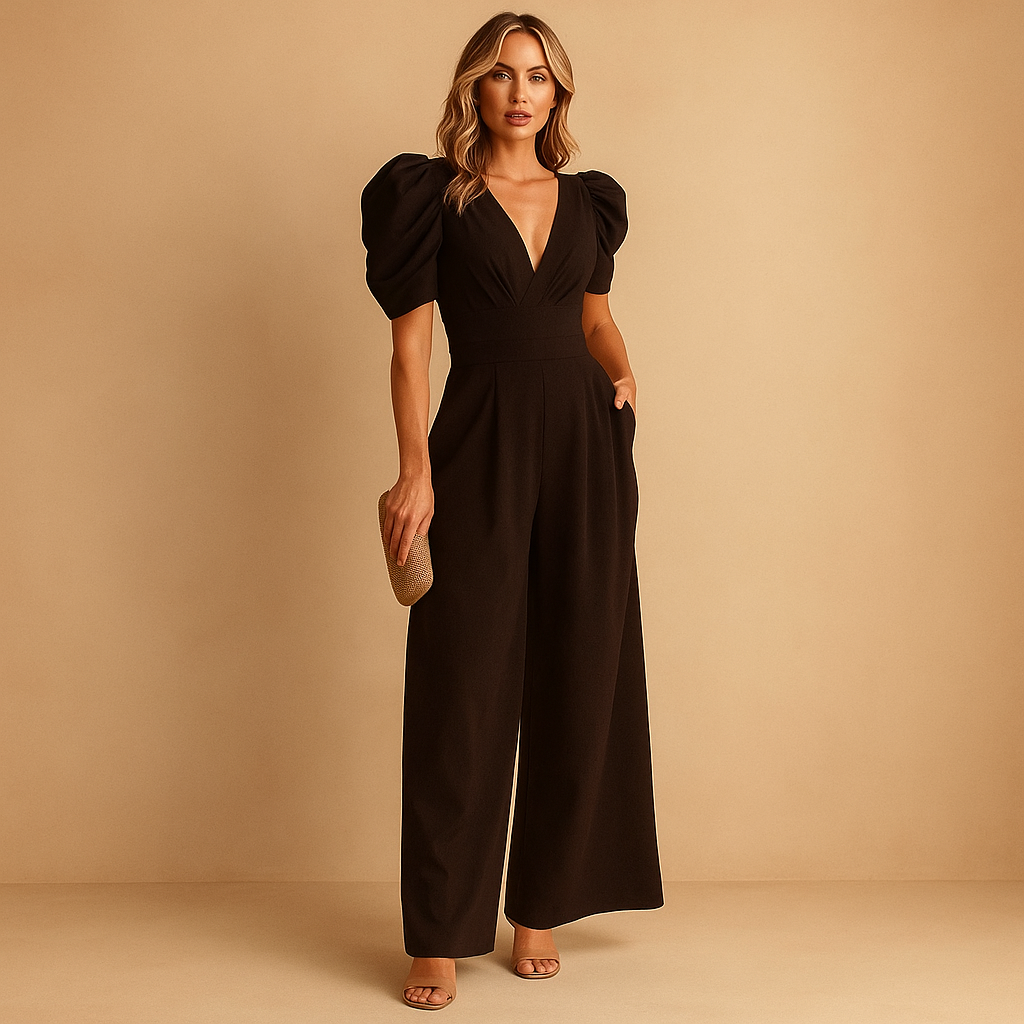 Women's Elegant Jumpsuit | Wide Leg & Tailored Waist Design