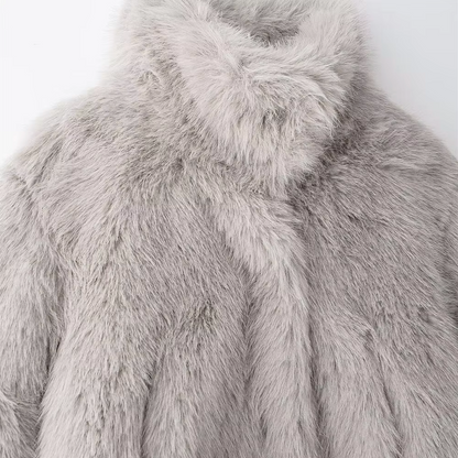 Women's Fur Collar Jacket | Warm & Elegant