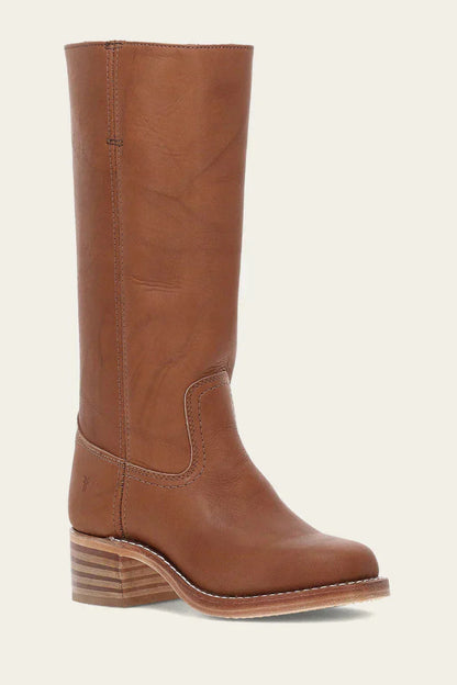 Women's High Boots | Block Heel & Slip-On Design