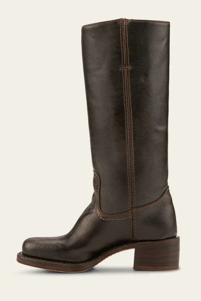 Women's High Boots | Block Heel & Slip-On Design