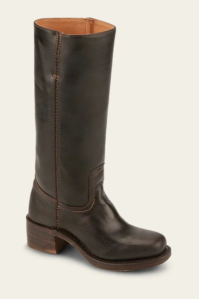 Women's High Boots | Block Heel & Slip-On Design