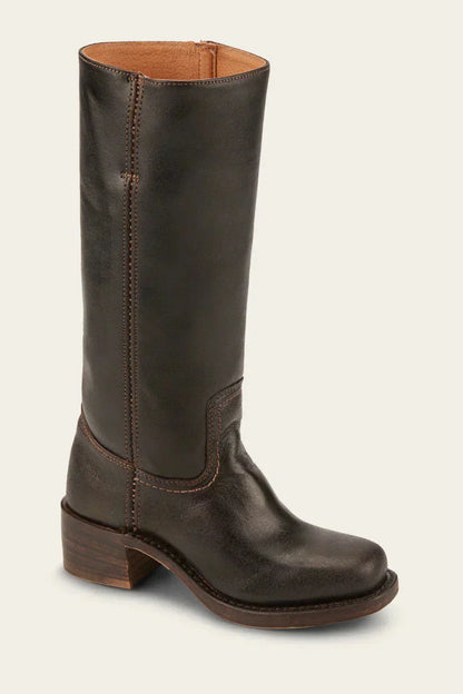 Women's High Boots | Block Heel & Slip-On Design