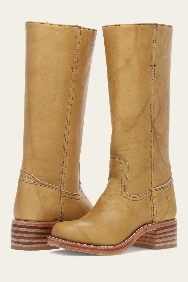 Women's High Boots | Block Heel & Slip-On Design