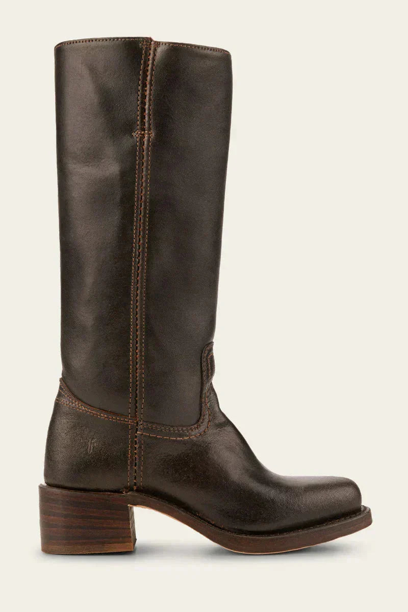 Women's High Boots | Block Heel & Slip-On Design
