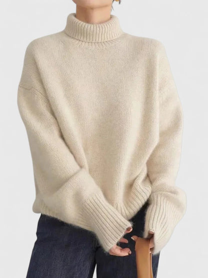 Women's High Collar Jumper | Warm & Elegant