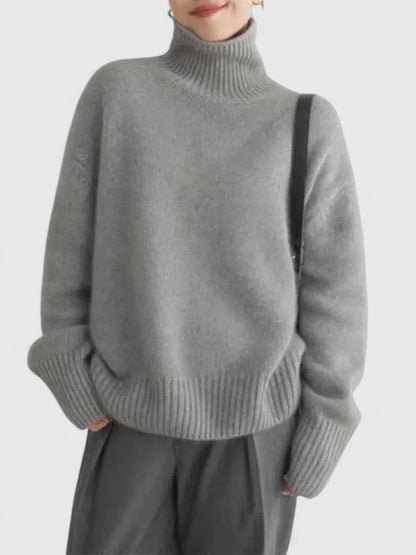 Women's High Collar Jumper | Warm & Elegant