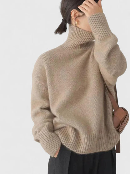 Women's High Collar Jumper | Warm & Elegant