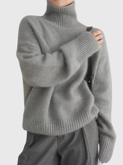 Women's High Collar Jumper | Warm & Elegant