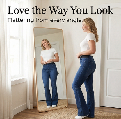 Women's High Waist Flare Jeans | Stretch & No Pinch Waistband