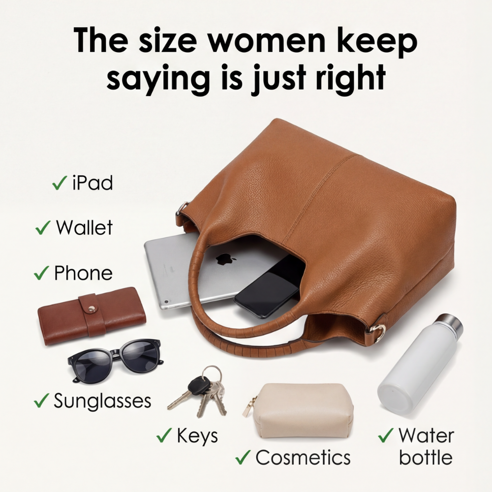 Women's Hobo Bag | Multi-Pocket & Three Ways to Carry