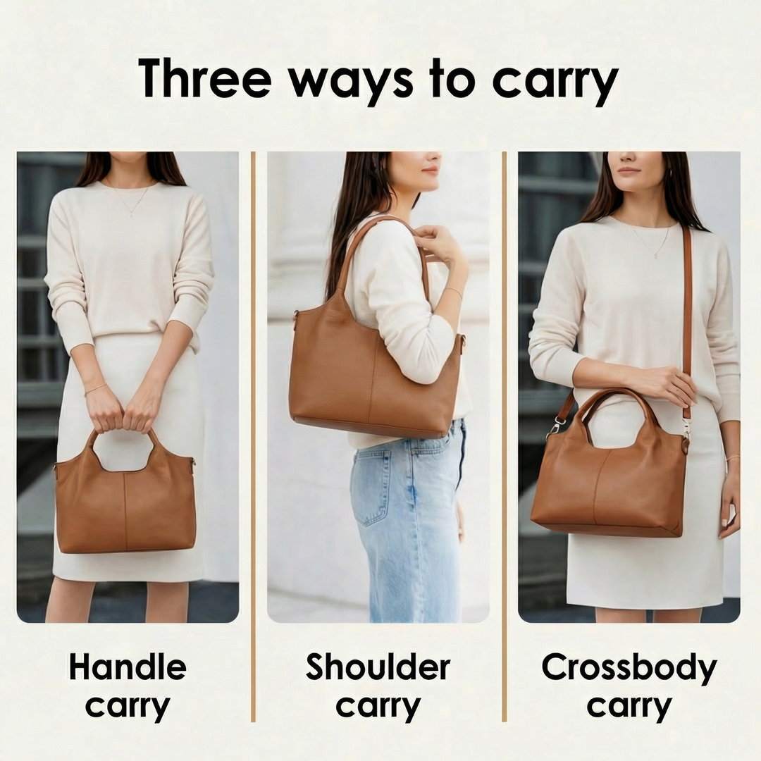 Women's Hobo Bag | Multi-Pocket & Three Ways to Carry