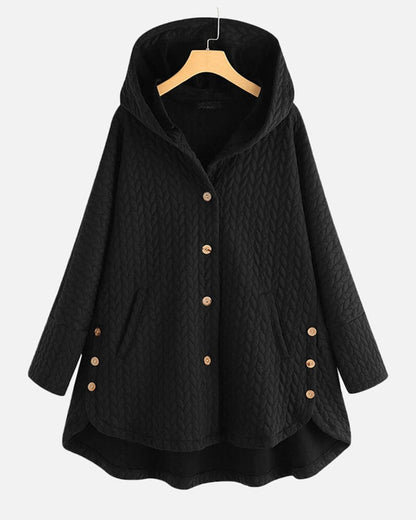 Women's Hooded Jacket | Adjustable Hood & Easy Button-Up